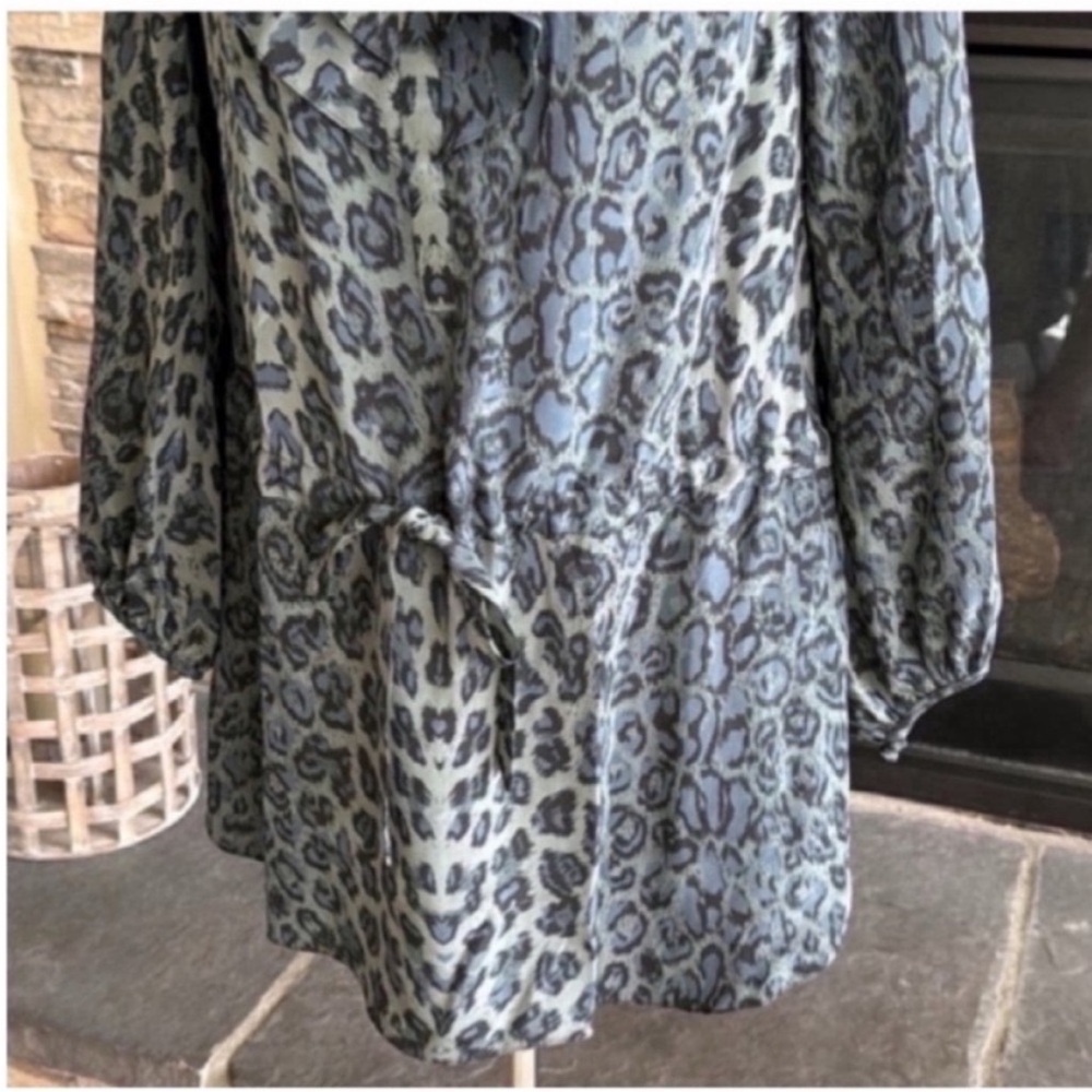 Rebecca Taylor Green Leopard Dress - Picture 11 of 11